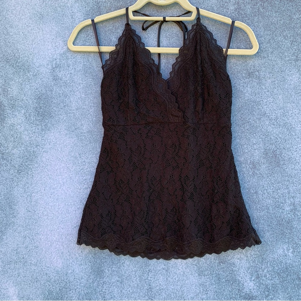 the Limited Black Lace Halter Top size S NWT